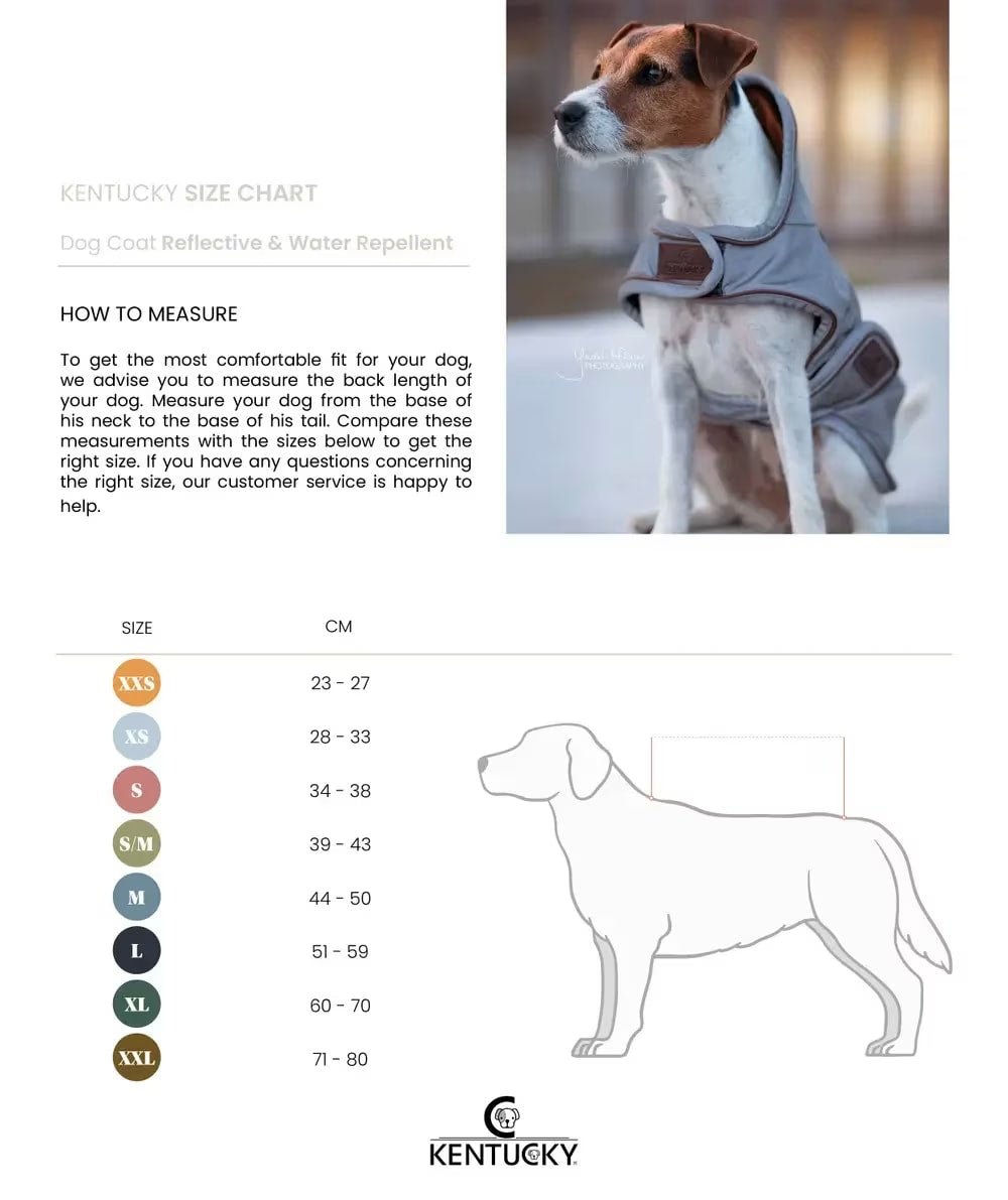 Kentucky Dog Coat Reflective Water Repellent - Løwenborg - Kentucky Dogwear