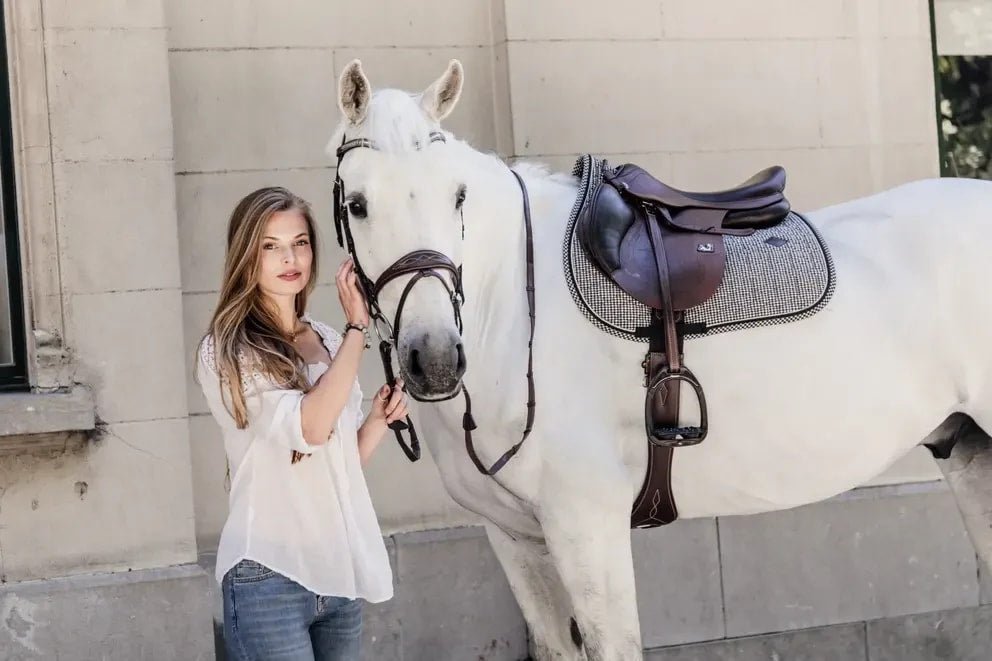 Kentucky Saddle Pad Pied de Poule Jumping - Løwenborg - Kentucky Horsewear