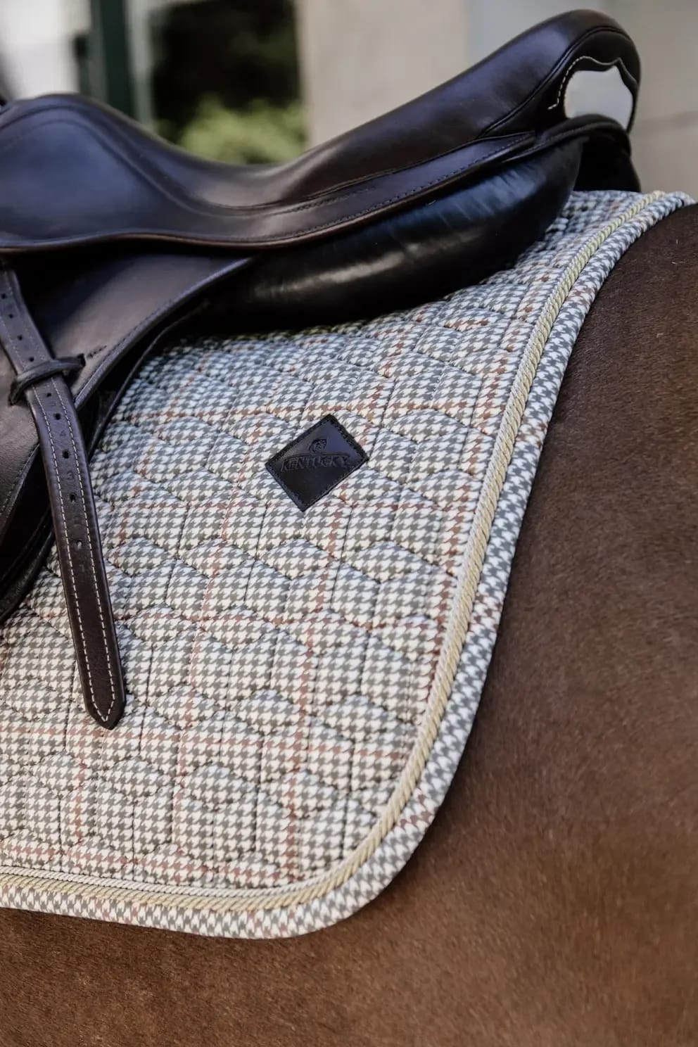 Kentucky Saddle Pad Pied de Poule Jumping - Løwenborg - Kentucky Horsewear