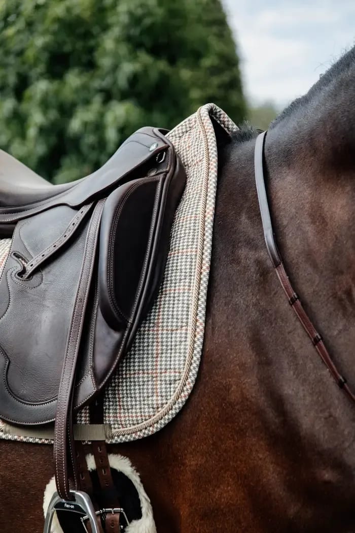 Kentucky Saddle Pad Pied de Poule Dressage - Løwenborg - Kentucky Horsewear