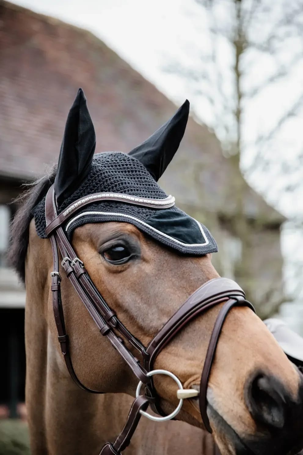 Kentucky Fly veil Wellington Velvet - Løwenborg - Kentucky Horsewear