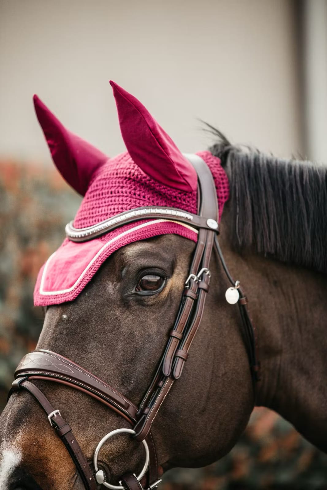 Kentucky Fly veil Wellington Velvet - Løwenborg - Kentucky Horsewear