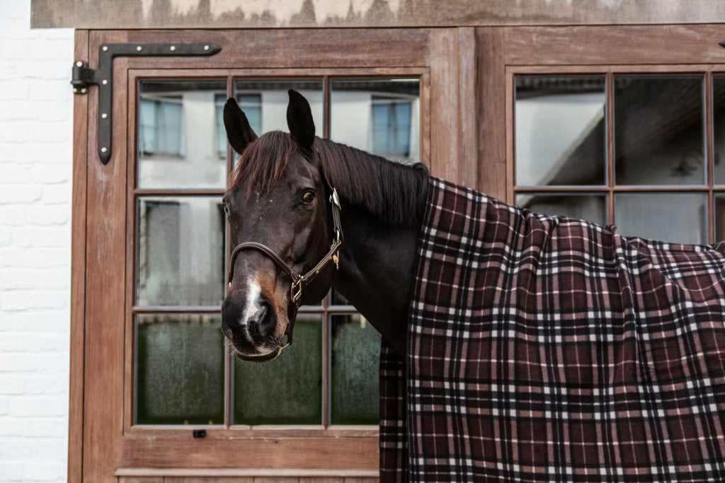Kentucky Heavy Fleece Rug Square Fishbone - Løwenborg - Kentucky Horsewear