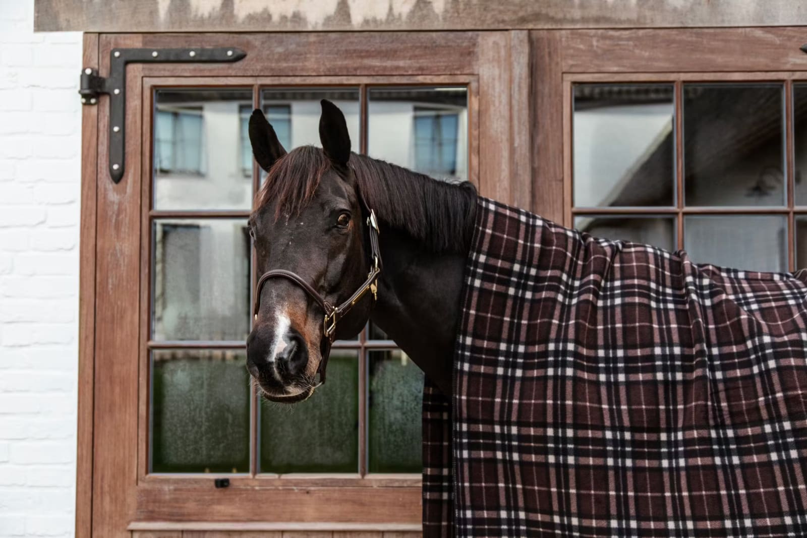 Kentucky Heavy Fleece Rug Square Fishbone - Løwenborg - Kentucky Horsewear