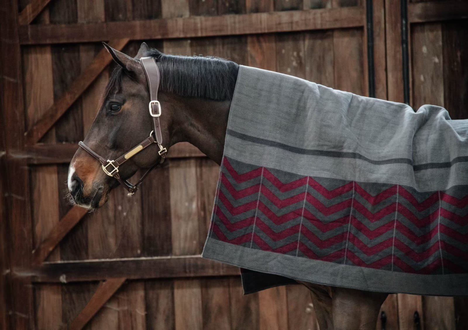 Kentucky Heavy Fleece Rug Square Fishbone