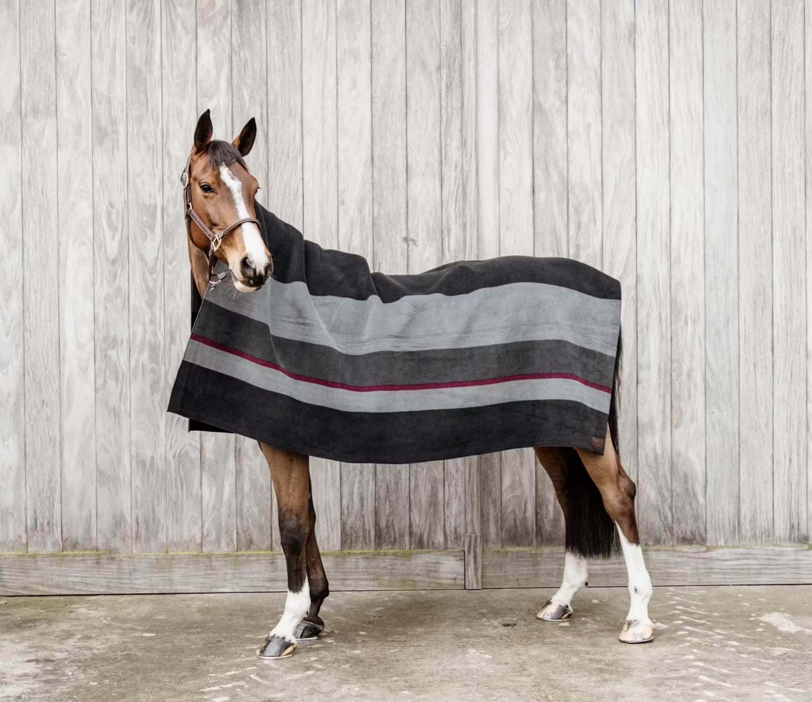 Kentucky Heavy Fleece Rug Square Stripes