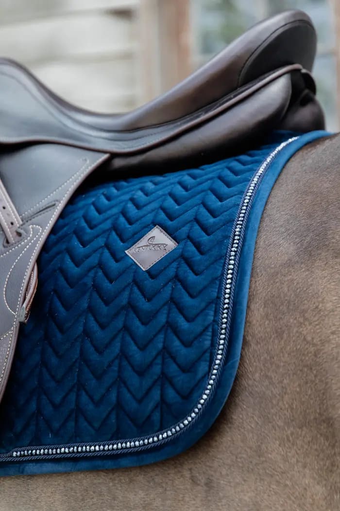 Kentucky Saddle Pad Velvet Pearls Dressage - Løwenborg - Kentucky Horsewear