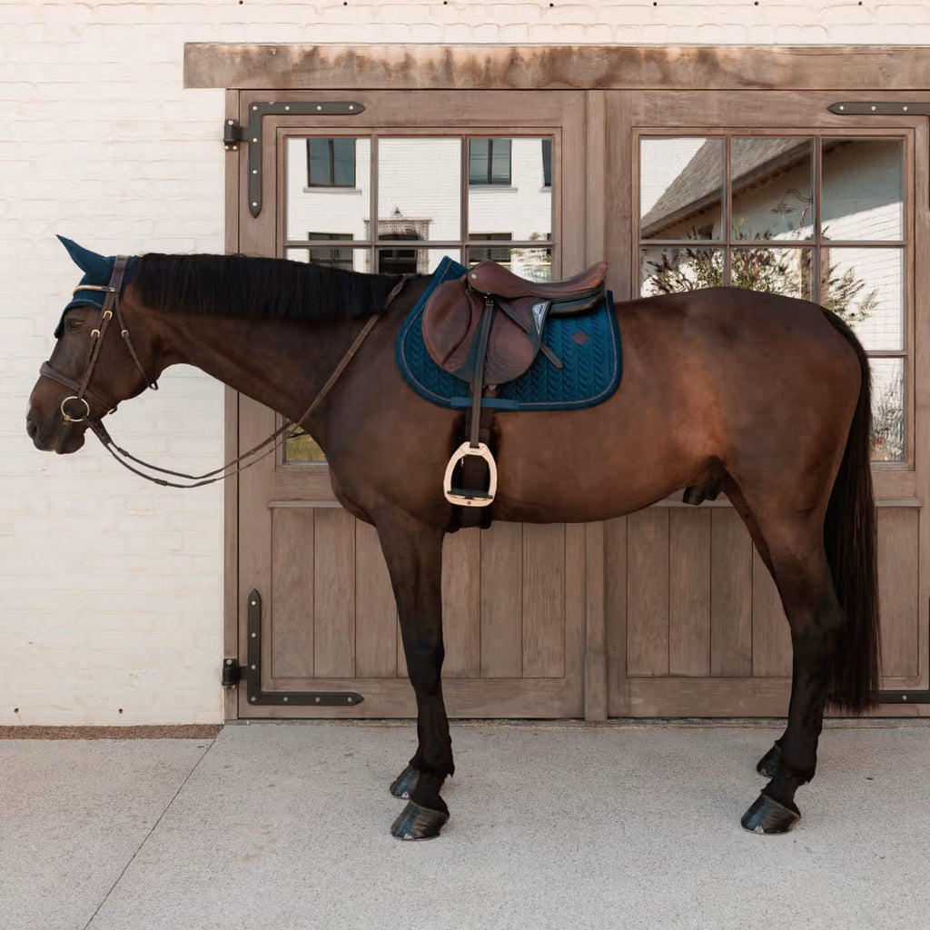 Kentucky Saddle Pad Velvet Mini Pearls Jumping - Løwenborg - Kentucky Horsewear