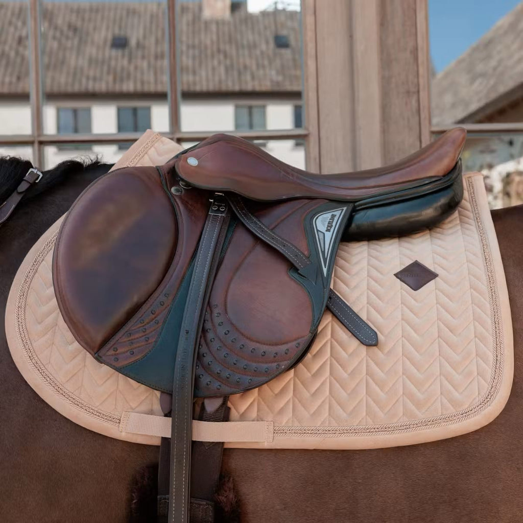 Kentucky Saddle Pad Velvet Mini Pearls Jumping - Løwenborg - Kentucky Horsewear