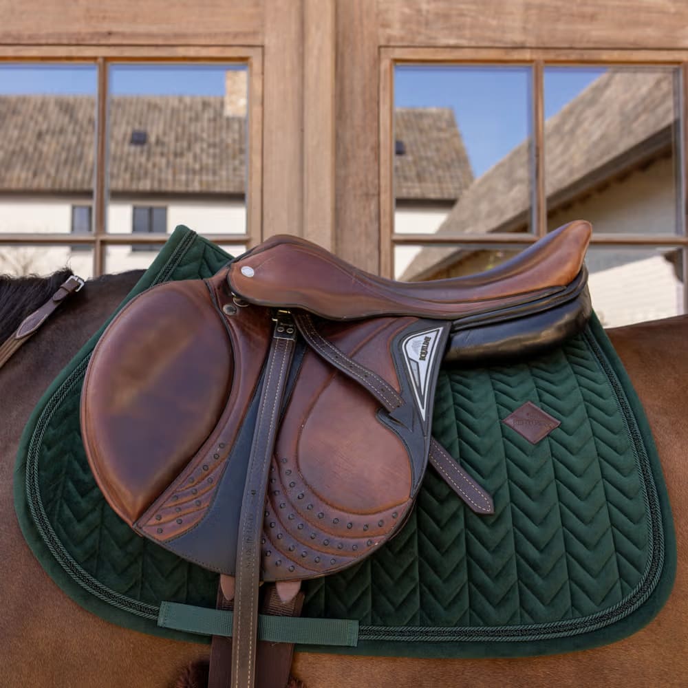 Kentucky Saddle Pad Velvet Mini Pearls Jumping - Løwenborg - Kentucky Horsewear