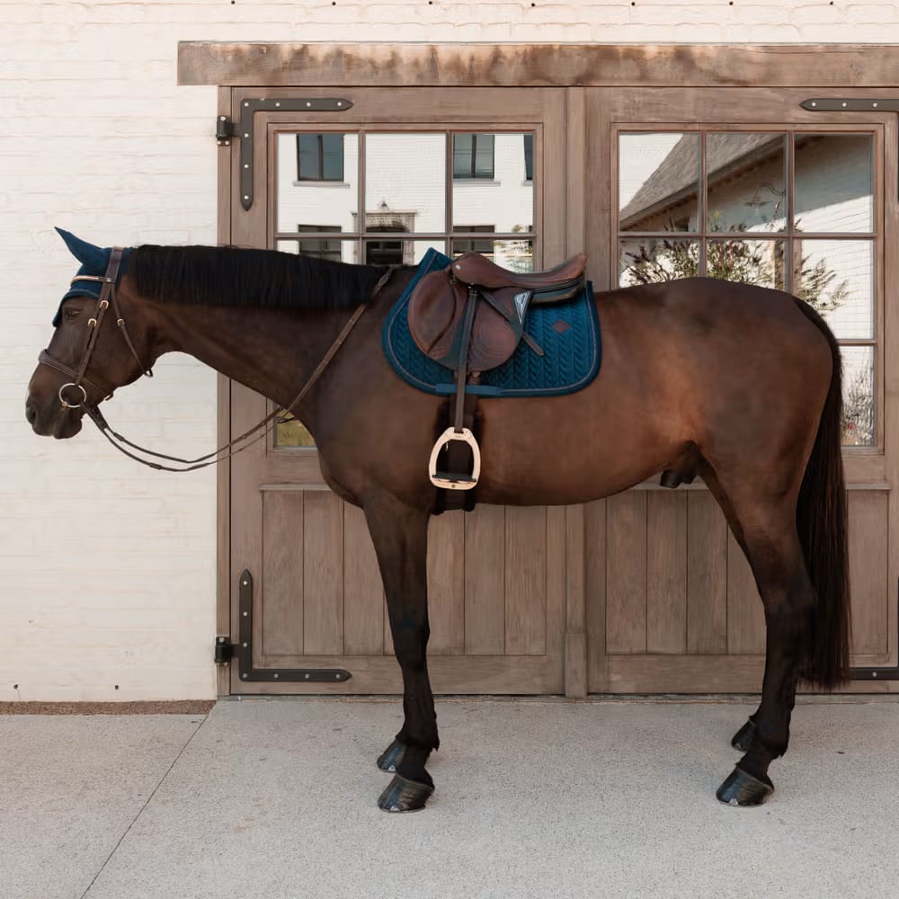Kentucky Saddle Pad Velvet Mini Pearls Jumping - Løwenborg - Kentucky Horsewear