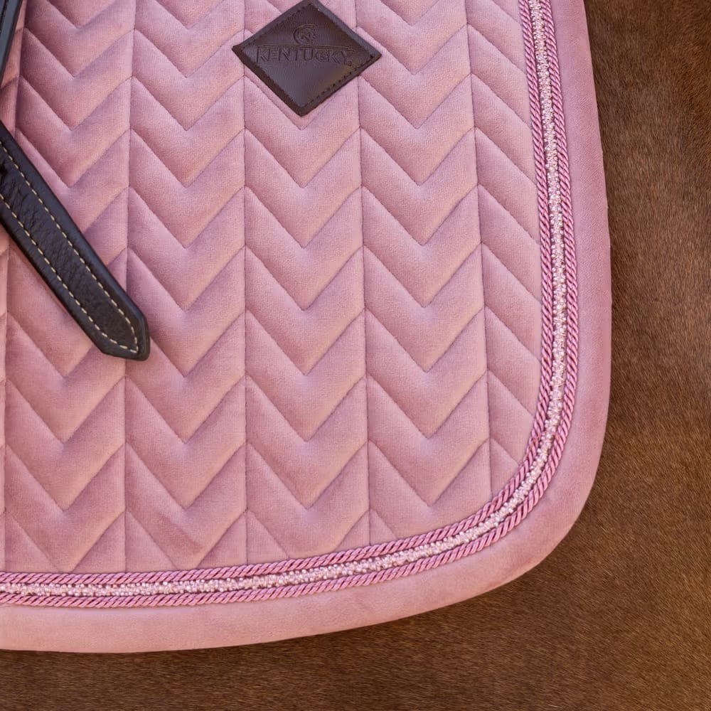 Kentucky Saddle Pad Velvet Mini Pearls Jumping - Løwenborg - Kentucky Horsewear