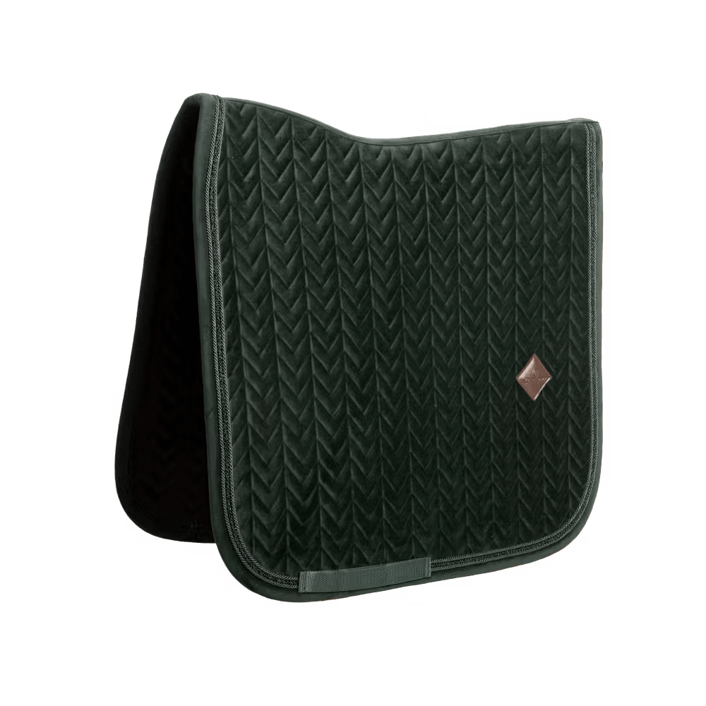 Kentucky Saddle Pad Velvet Mini Pearls Dressage