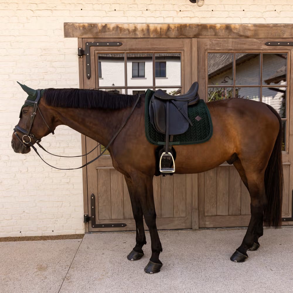 Kentucky Saddle Pad Velvet Mini Pearls Dressage - Løwenborg - Kentucky Horsewear