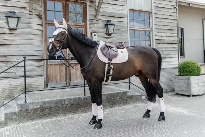 Kentucky Polar Fleece Bandage Velvet Pearls - Løwenborg - Kentucky Horsewear
