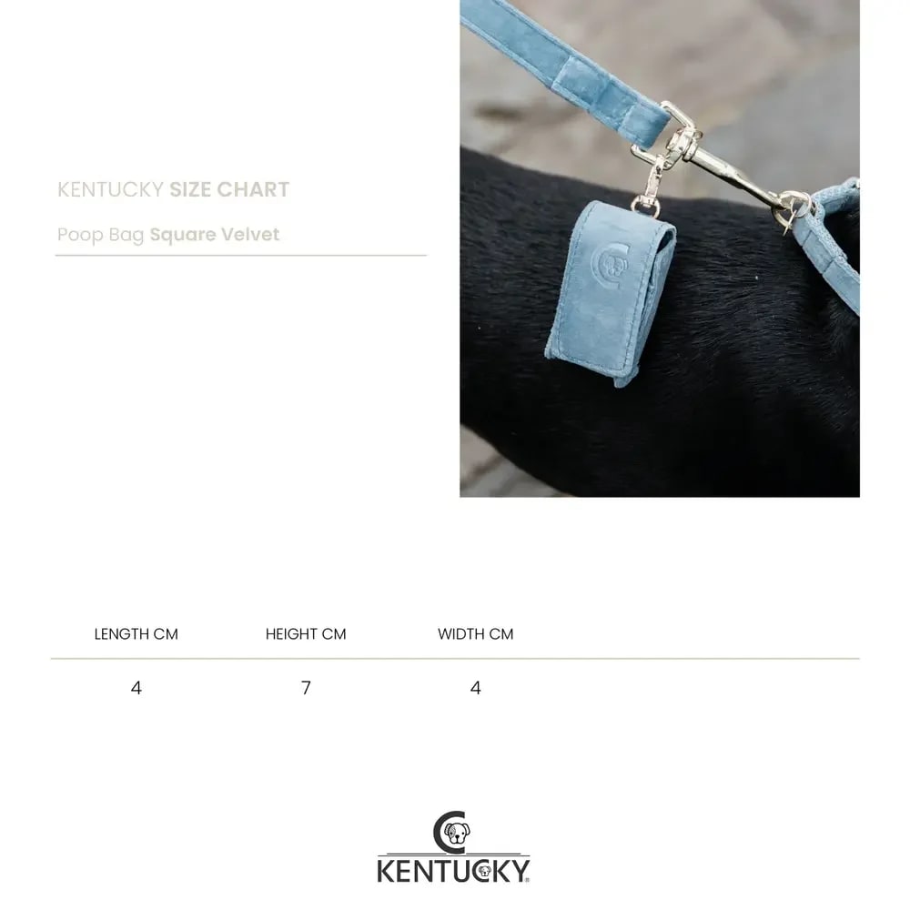 Kentucky Dog Pooh Bag Square Velvet - Løwenborg - Kentucky Dogwear