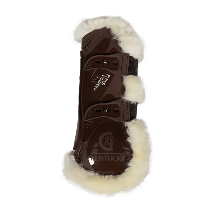 Kentucky Vegan Sheepskin Tendon Boots Bamboo Elastic - Løwenborg - Kentucky Horsewear