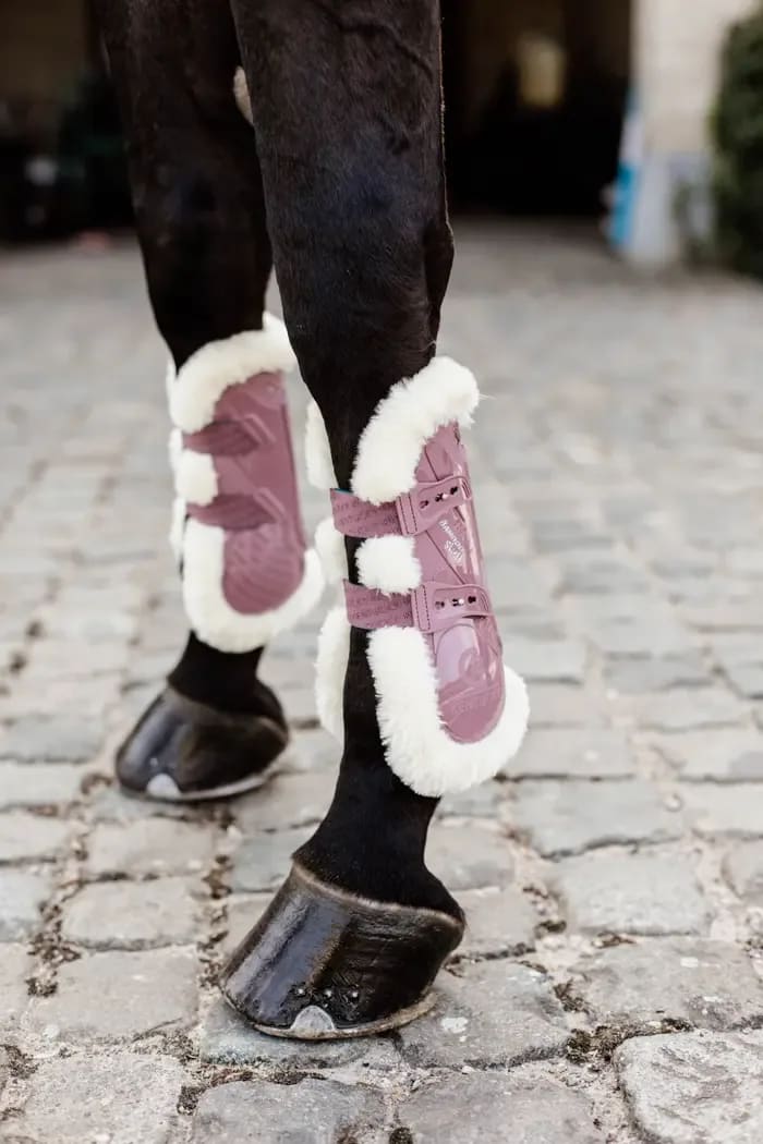 Kentucky Vegan Sheepskin Tendon Boots Bamboo Elastic - Løwenborg - Kentucky Horsewear