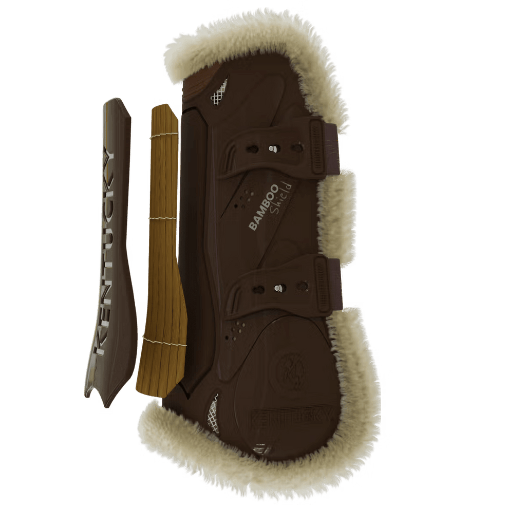 Kentucky Vegan Sheepskin Tendon Boots Bamboo Elastic - Løwenborg - Kentucky Horsewear