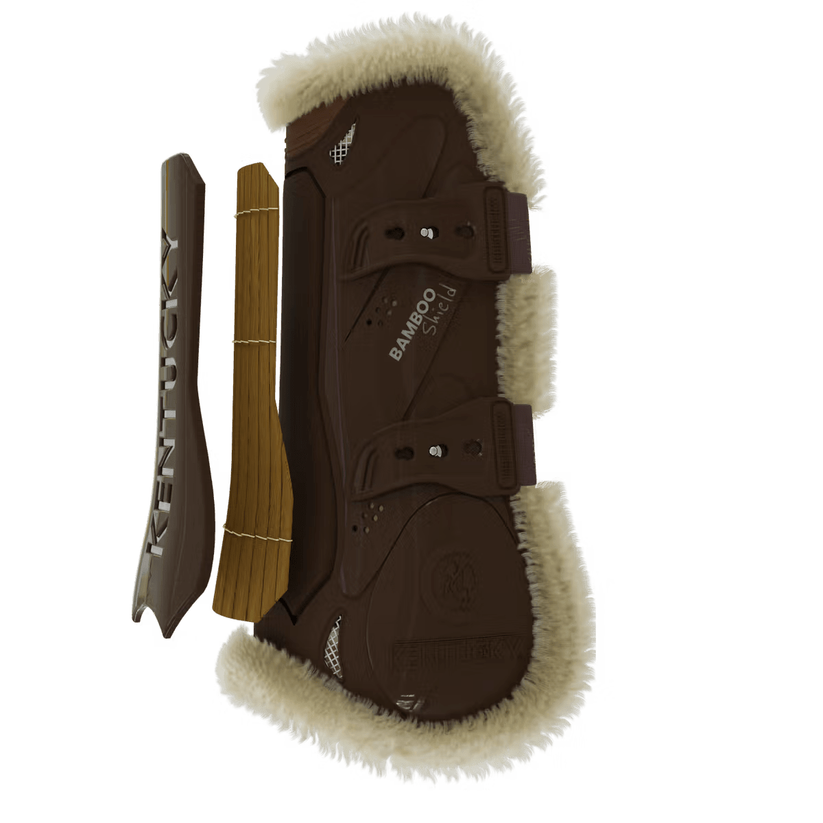 Kentucky Vegan Sheepskin Tendon Boots Bamboo Elastic - Løwenborg - Kentucky Horsewear
