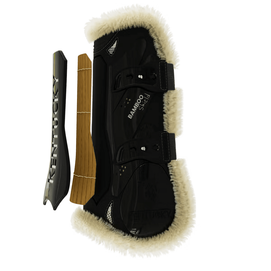 Kentucky Vegan Sheepskin Tendon Boots Bamboo Elastic - Løwenborg - Kentucky Horsewear