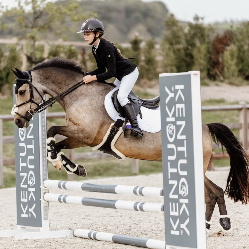 Kentucky Vegan Sheepskin Tendon Boots Bamboo Elastic - Løwenborg - Kentucky Horsewear