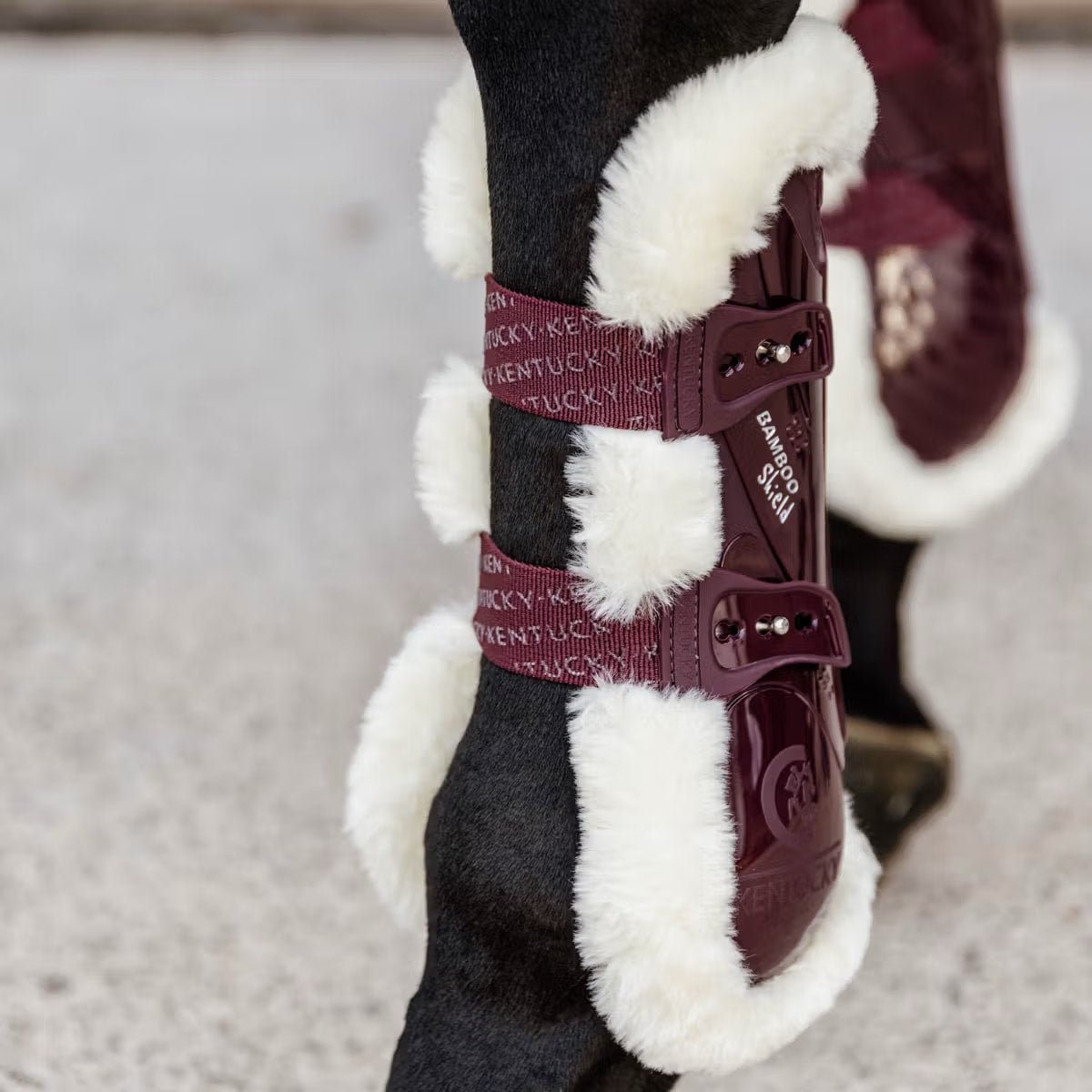 Kentucky Vegan Sheepskin Tendon Boots Bamboo Elastic - Løwenborg - Kentucky Horsewear