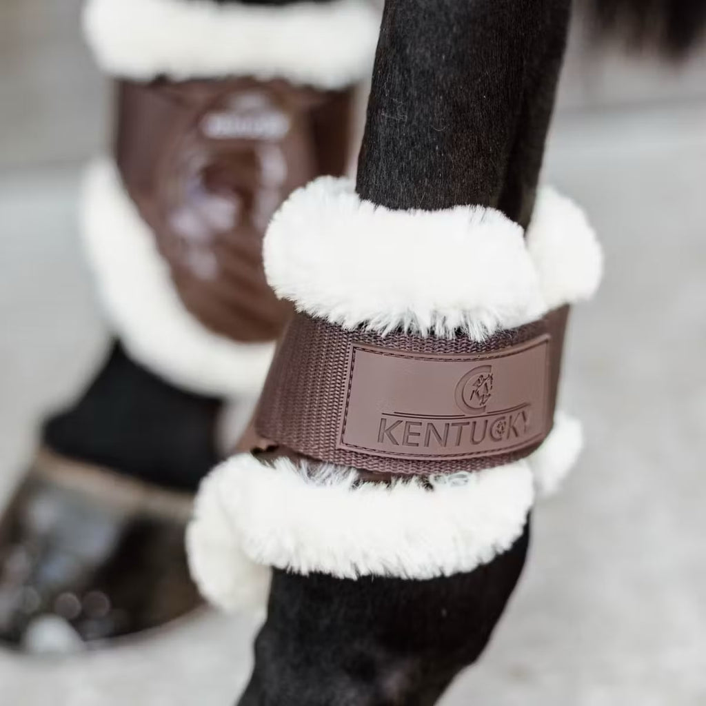 Kentucky Vegan Sheepskin Young Horse Fetlock Boots - Løwenborg - Kentucky Horsewear