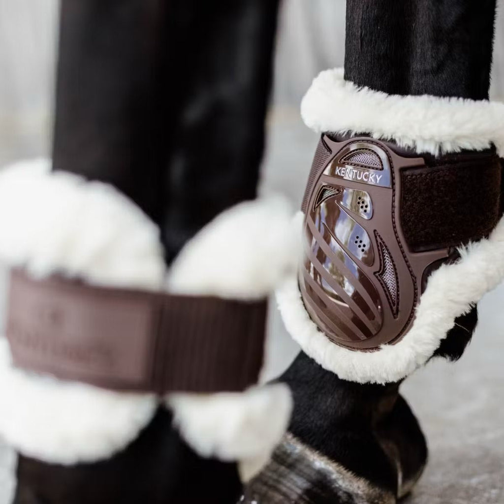 Kentucky Vegan Sheepskin Young Horse Fetlock Boots - Løwenborg - Kentucky Horsewear