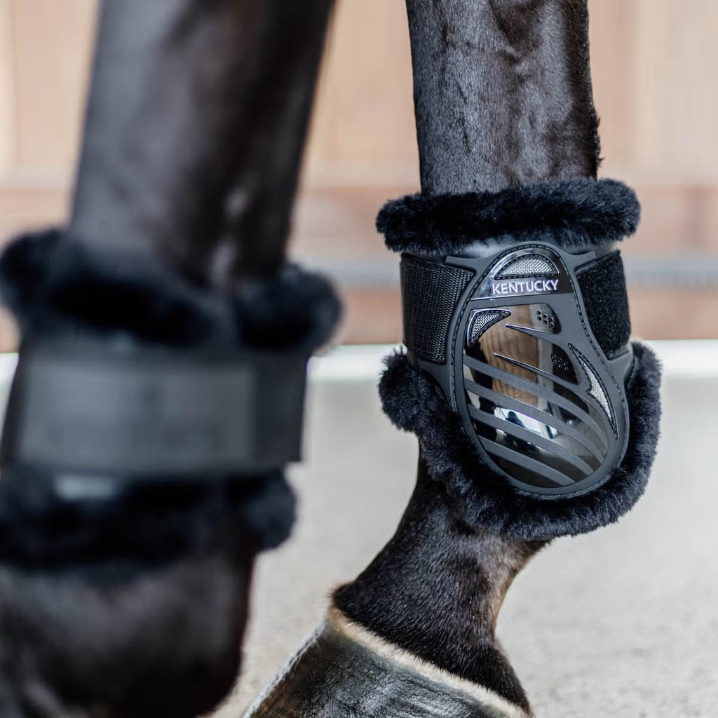 Kentucky Vegan Sheepskin Young Horse Fetlock Boots - Løwenborg - Kentucky Horsewear