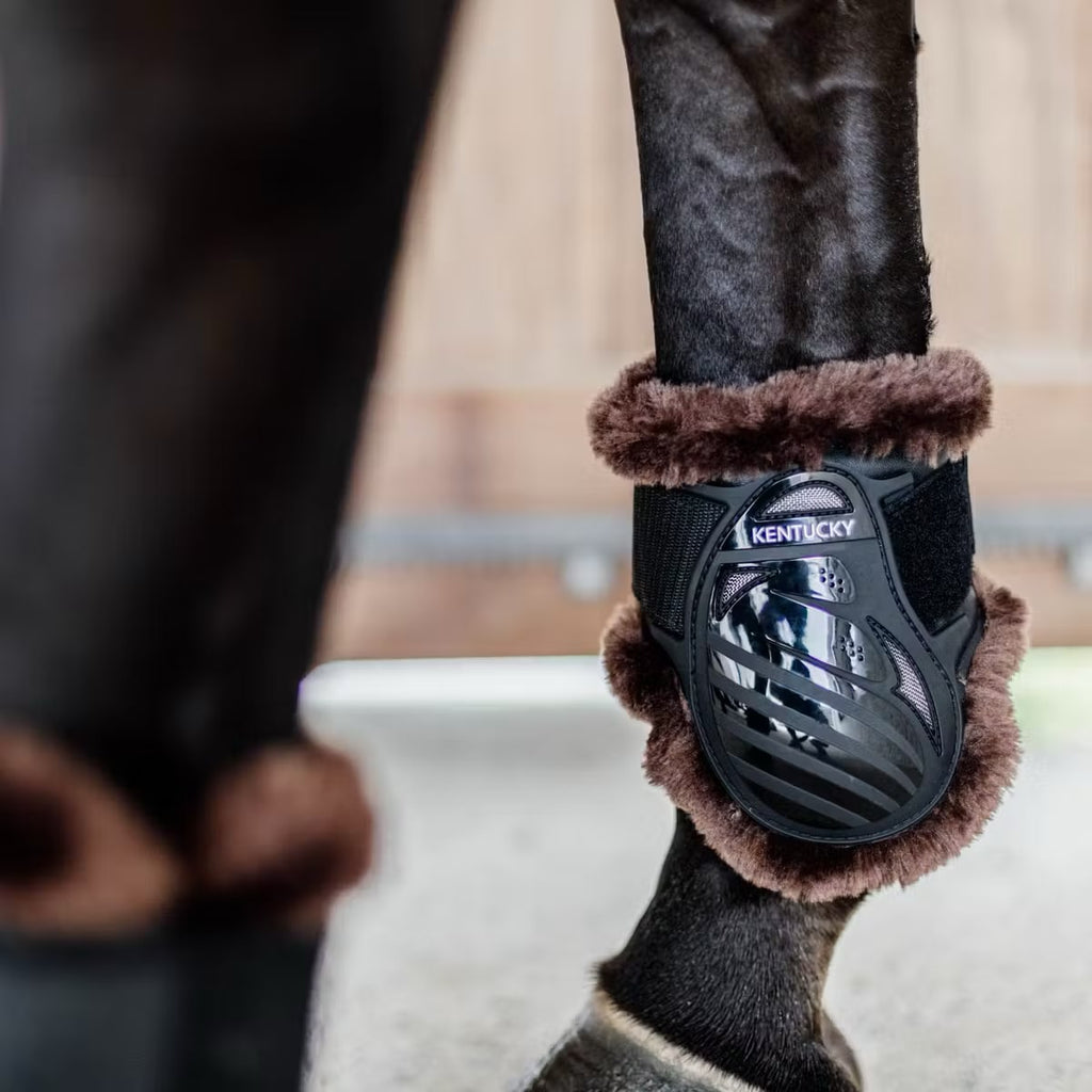 Kentucky Vegan Sheepskin Young Horse Fetlock Boots - Løwenborg - Kentucky Horsewear