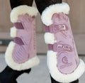 Kentucky Vegan Sheepskin Tendon Boots Bamboo Elastic Velvet - Løwenborg - Kentucky Horsewear
