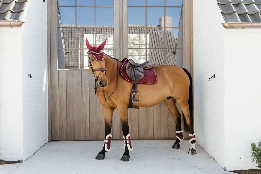 Kentucky Vegan Sheepskin Tendon Boots Bamboo Elastic Velvet - Løwenborg - Kentucky Horsewear