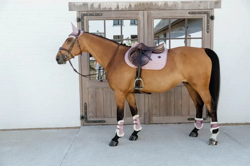 Kentucky Vegan Sheepskin Tendon Boots Bamboo Elastic Velvet - Løwenborg - Kentucky Horsewear