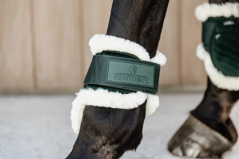 Kentucky Vegan Sheepskin Young Horse Fetlock Boots Velvet - Løwenborg - Kentucky Horsewear
