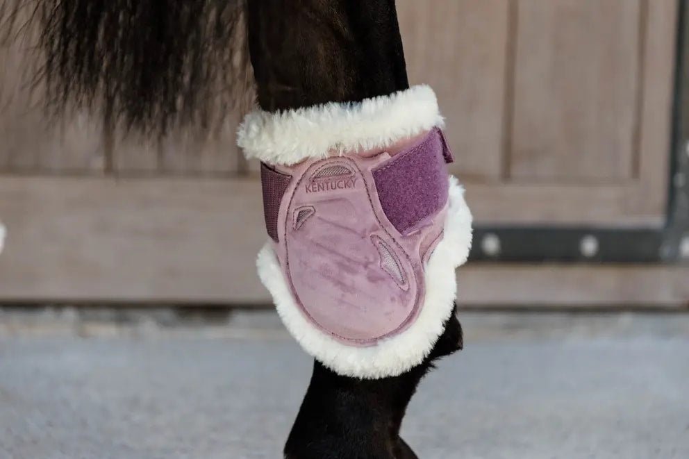 Kentucky Vegan Sheepskin Young Horse Fetlock Boots Velvet - Løwenborg - Kentucky Horsewear