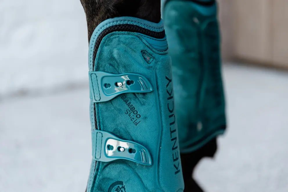 Kentucky Tendon Boots Bamboo Elastic Velvet - Løwenborg - Kentucky Horsewear