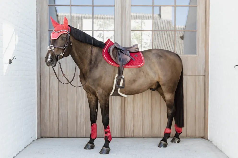 Kentucky Tendon Boots Bamboo Elastic Velvet - Løwenborg - Kentucky Horsewear