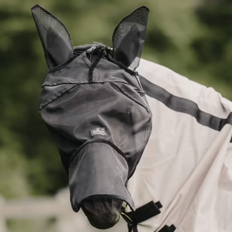 Kentucky Fly Mask Classic w/Ears & Nose - Løwenborg - Kentucky Horsewear