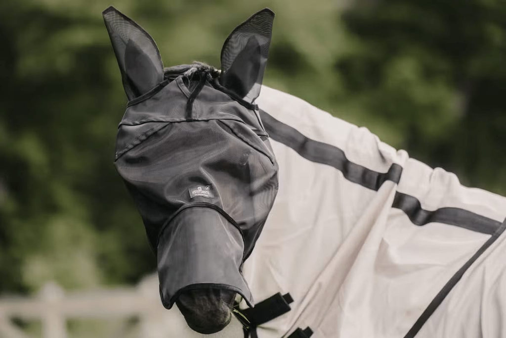 Kentucky Fly Mask Classic w/Ears & Nose - Løwenborg - Kentucky Horsewear