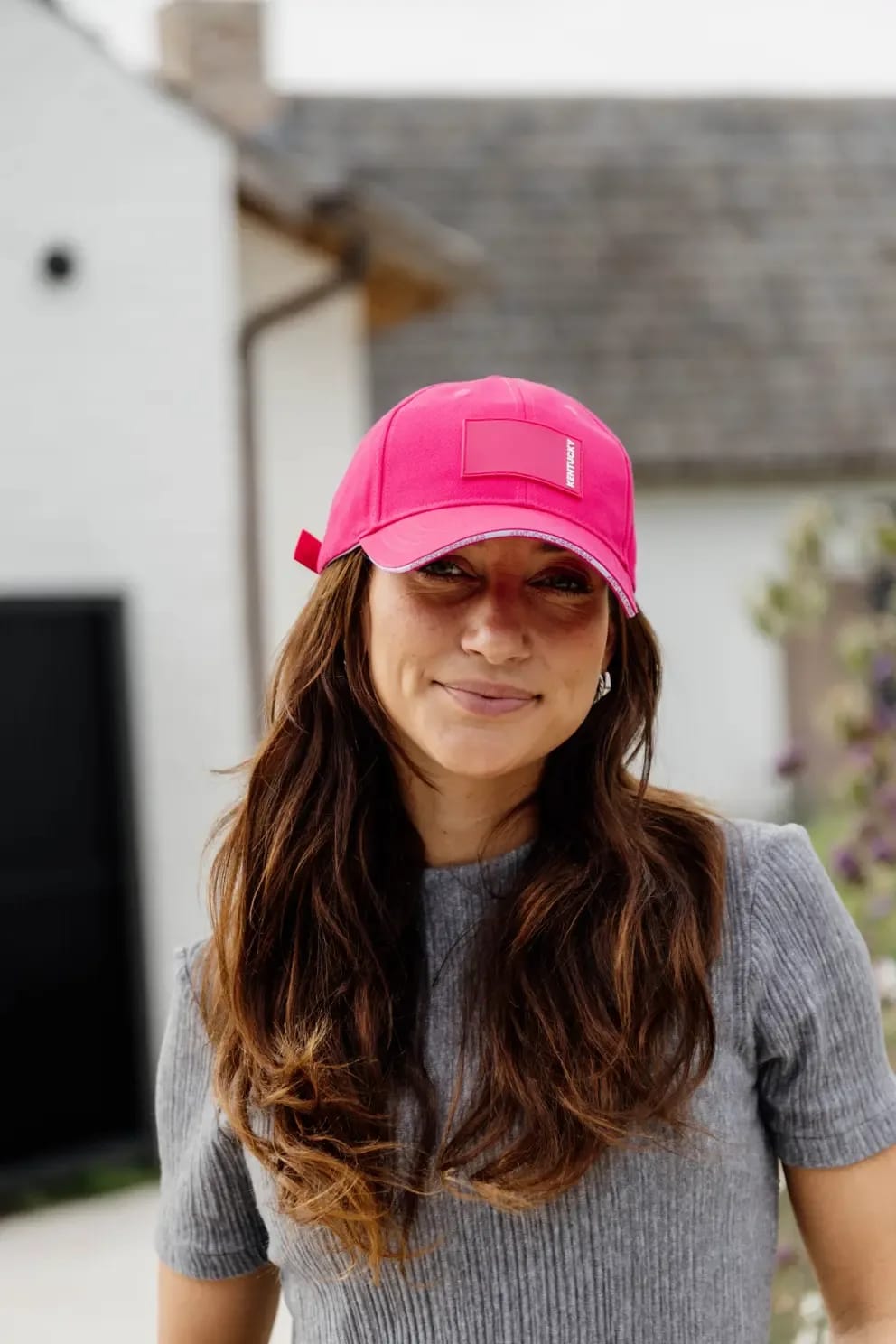 Kentucky Baseball Cap Rubber Logo - Løwenborg - Kentucky Horsewear