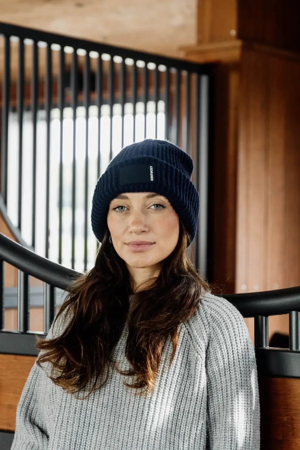 Kentucky Beanie Rubber Logo - Løwenborg - Kentucky Horsewear
