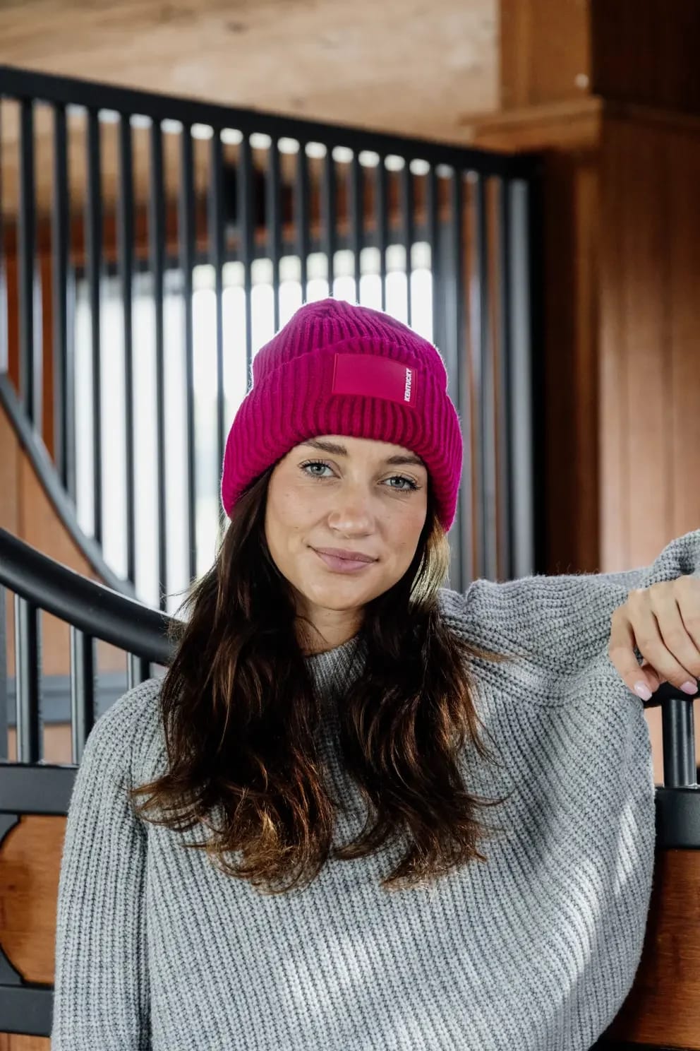 Kentucky Beanie Rubber Logo - Løwenborg - Kentucky Horsewear