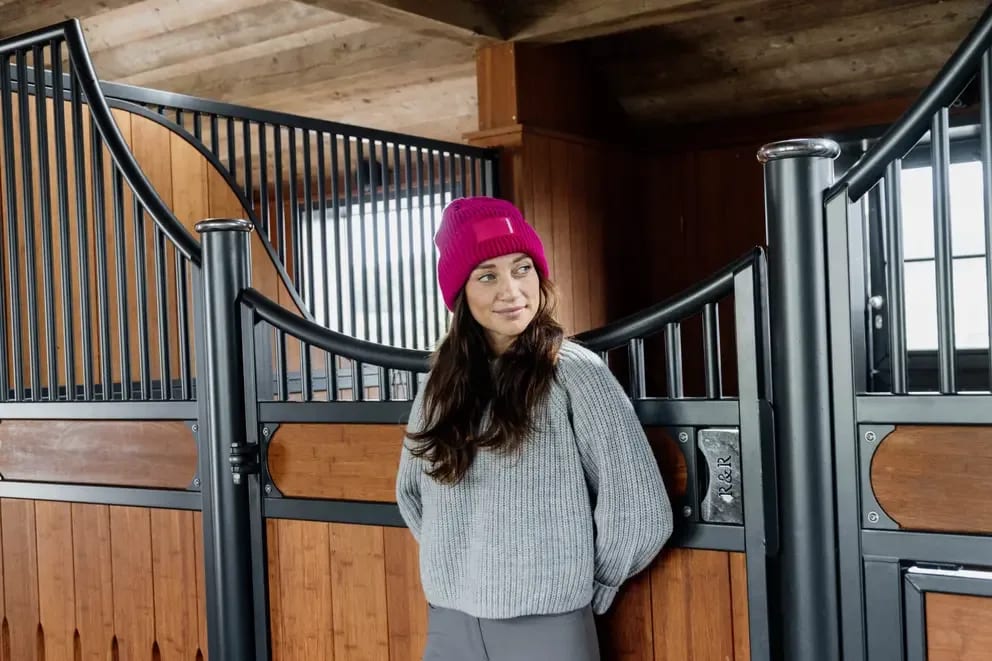 Kentucky Beanie Rubber Logo - Løwenborg - Kentucky Horsewear