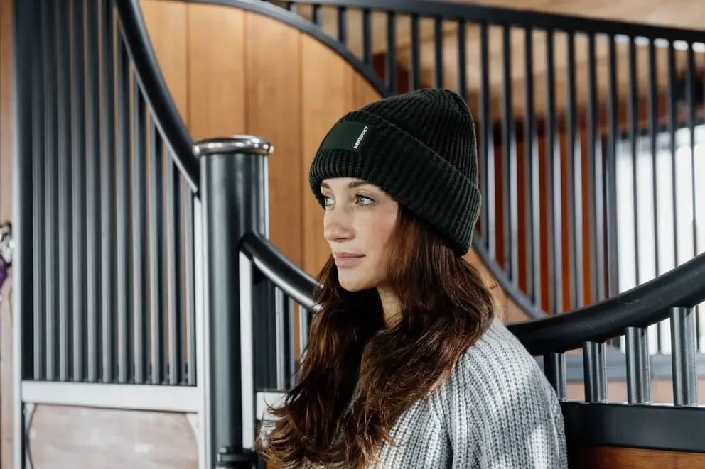 Kentucky Beanie Rubber Logo - Løwenborg - Kentucky Horsewear
