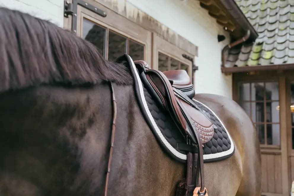 Kentucky Saddle Pad Plaited Cord Jumping - Løwenborg - Kentucky Horsewear