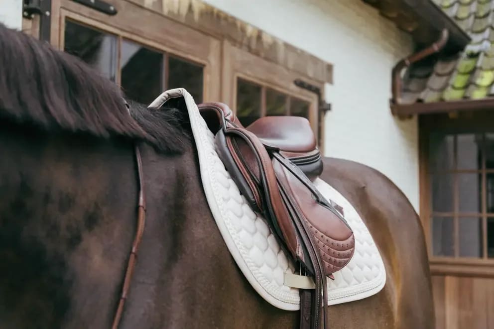 Kentucky Saddle Pad Plaited Cord Jumping - Løwenborg - Kentucky Horsewear