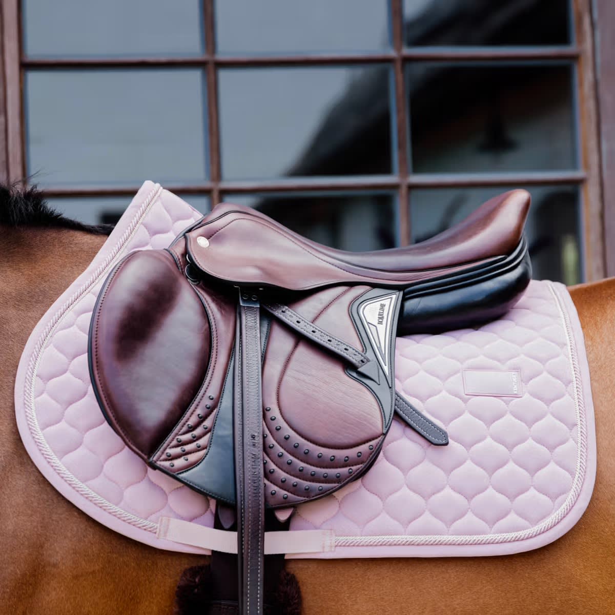 Kentucky Saddle Pad Onion Quilt Rubber Logo Jumping - Løwenborg - Kentucky Horsewear