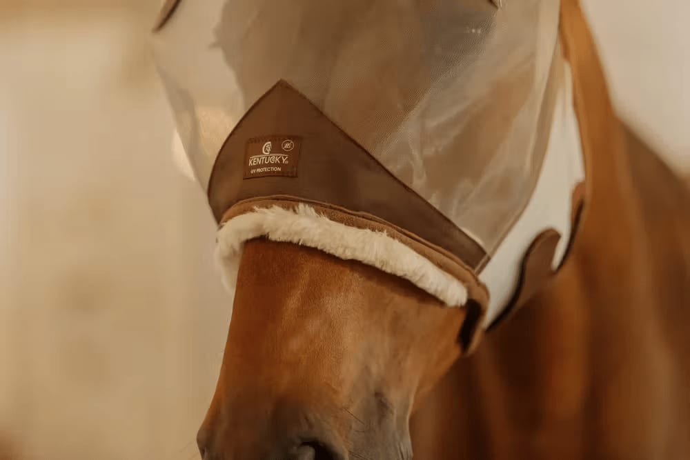 Kentucky Fly Mask Skin Friendly w/Ears - Løwenborg - Kentucky Horsewear