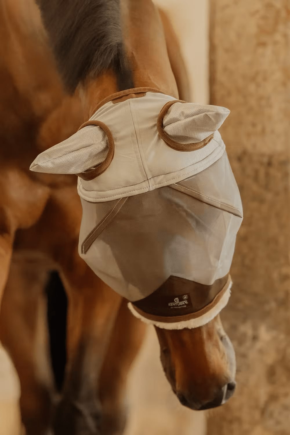 Kentucky Fly Mask Skin Friendly w/Ears - Løwenborg - Kentucky Horsewear